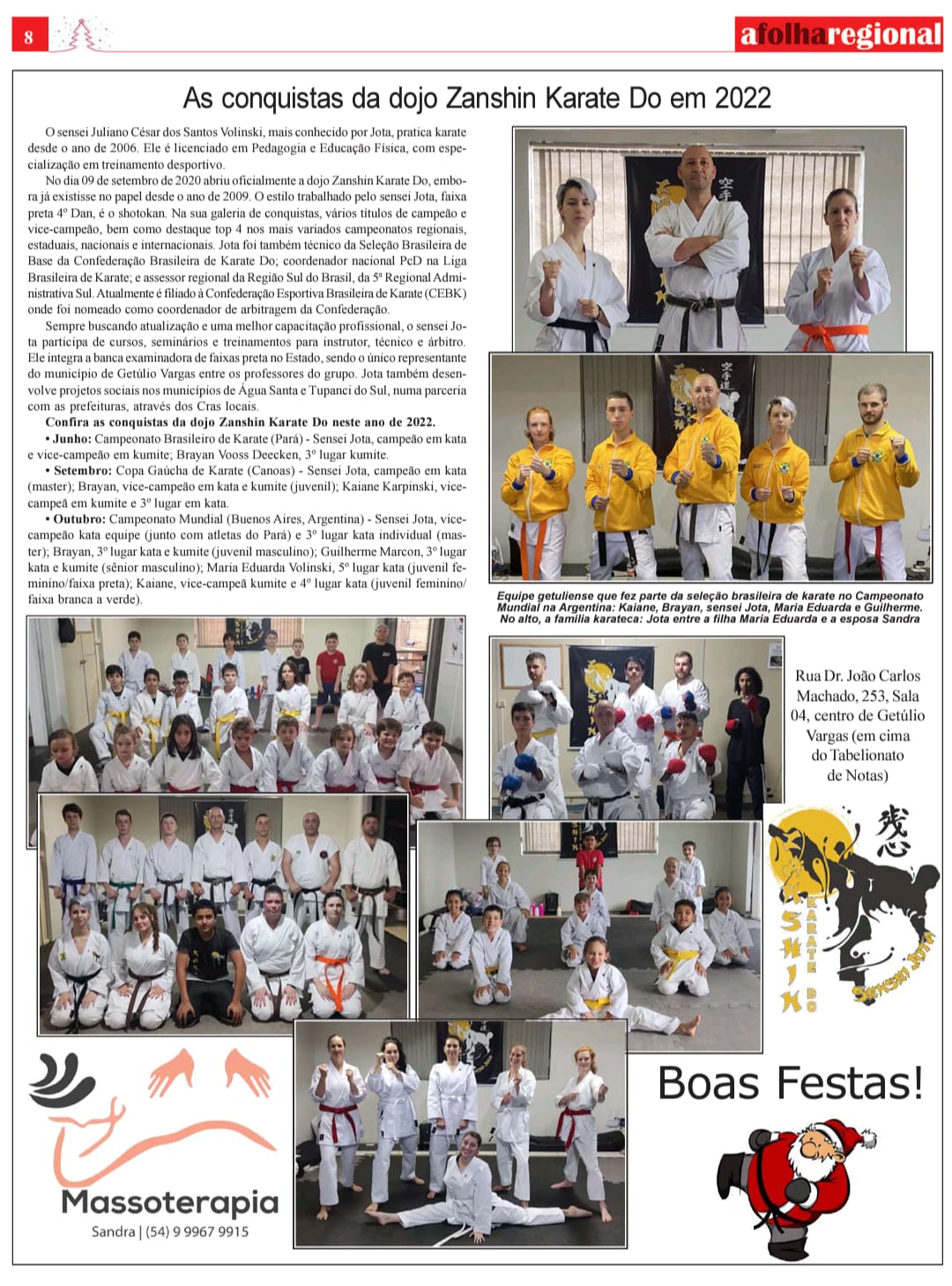 Trabalho com �xito do Sensei Juliano C�sar com seus atletas 2022